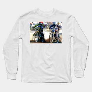 Reading Racers Speedway Motorcycle Action Long Sleeve T-Shirt